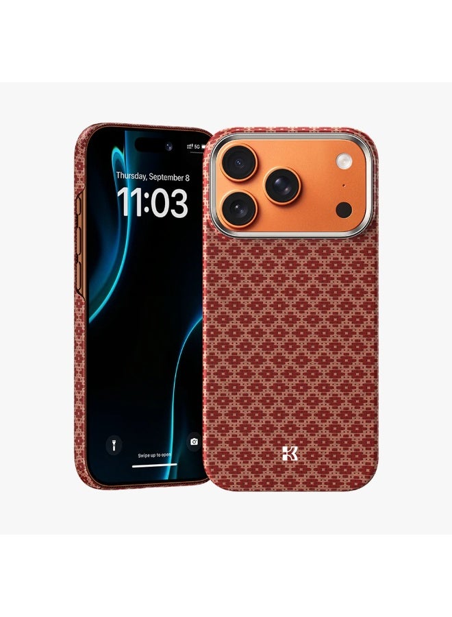 بينكس جراب Benks Armorgrid المميز لهاتف iPhone 17 Pro، متوافق مع زر التحكم بالكاميرا، ومتوافق مع MagSafe، جراب حماية عسكري مصنوع من ألياف كيفلر من دوبونت - Image 1